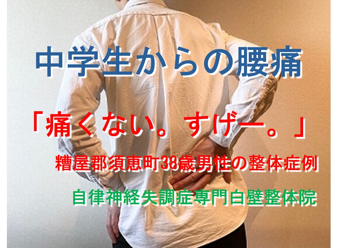 腰痛でお悩みだった糟屋郡須恵町の30代男性のイメージ画像