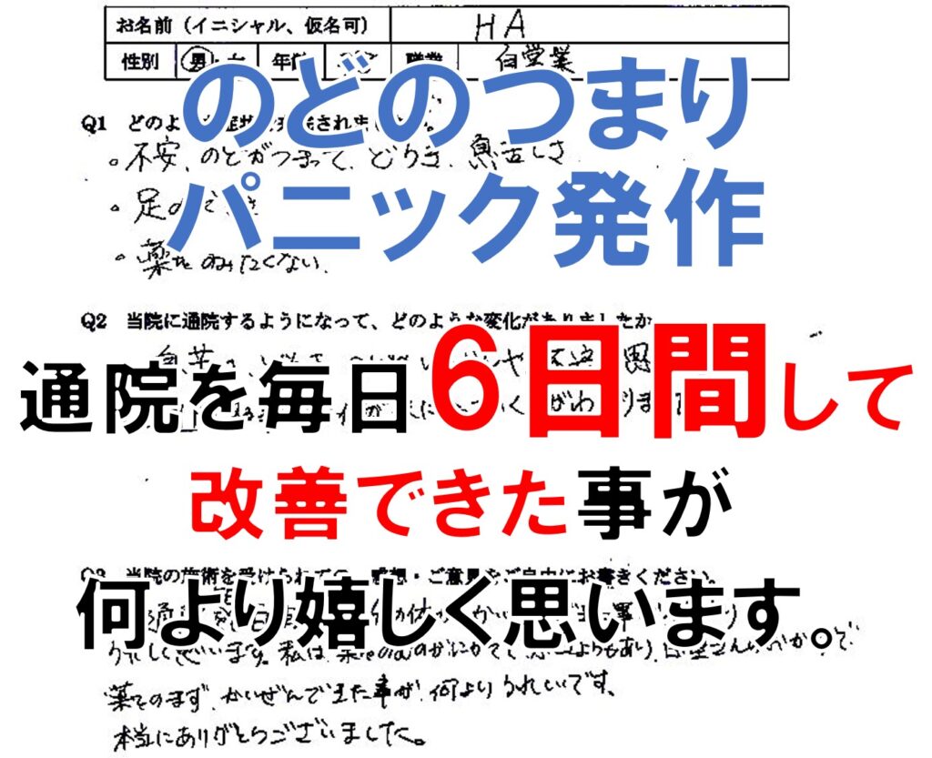 ヒステリー球、パニック障害の対馬の方の口コミ