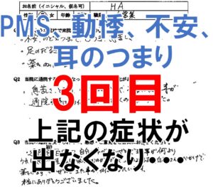 PMS、動悸、不安、耳閉感などの症状のある大野城市の方のアンケート