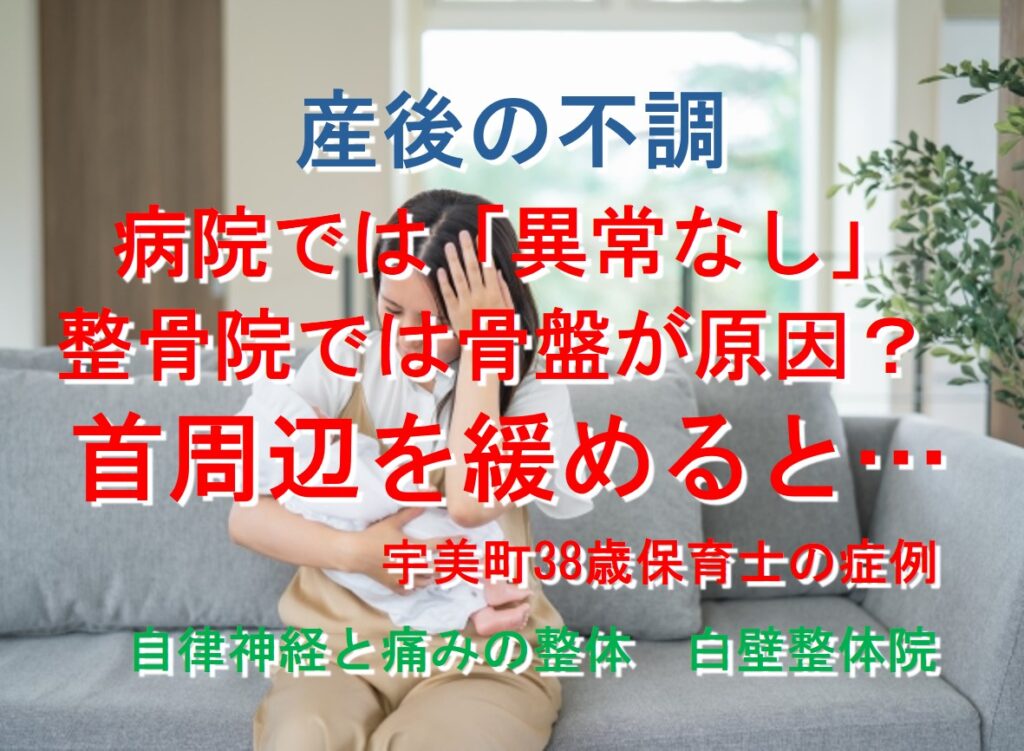 疲労感、不眠、めまい、耳鳴りなどの自律神経失調症の症状が楽になった宇美町の保育士の育児のイメージ画像